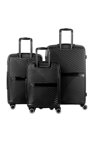 Set de 3 valises (S/M/L) PP5 - Noir - 55/65/75 cm - Cadenas TSA