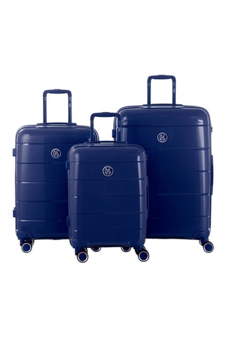 Set de 3 valises (S/M/L) CH3  - Bleu marine - 55/67/76 cm - Cadenas TSA