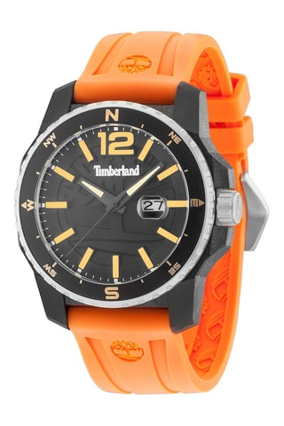 Reloj de silicona - Naranja y negro