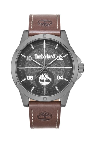 Reloj de piel - Marrón y gris