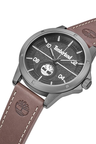 Reloj de piel - Marrón y gris