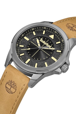 Reloj de piel - Beige y plateado