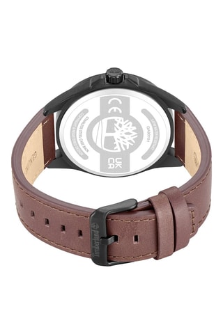 Reloj de cuarzo de piel - Marrón y negro