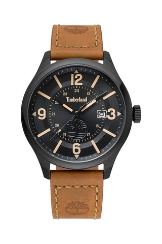 Reloj de piel - Marrón y negro