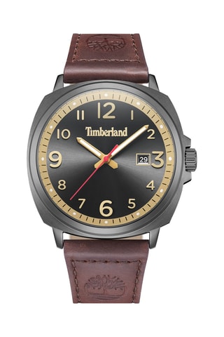 Reloj de piel - Marrón y gris