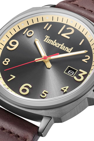 Reloj de piel - Marrón y gris