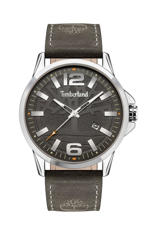 Reloj de piel - Marrón y plateado