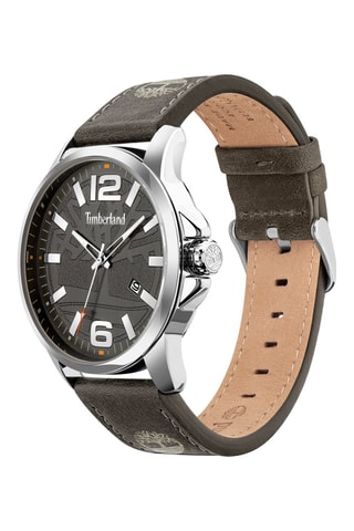 Reloj de piel - Marrón y plateado