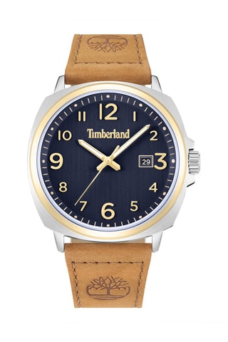 Reloj de piel - Camel y dorado