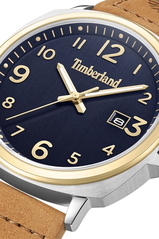 Reloj de piel - Camel y dorado