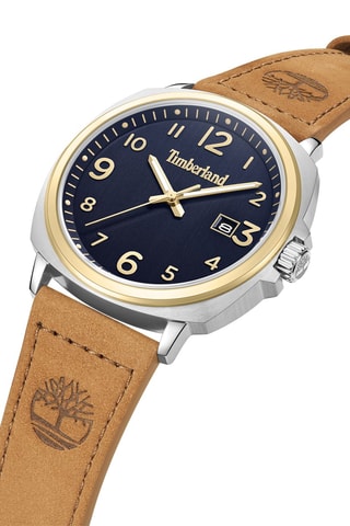 Reloj de piel - Camel y dorado