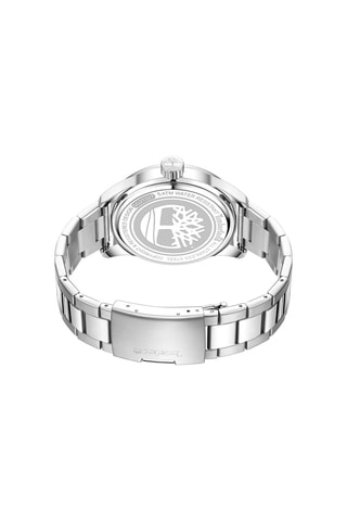 Reloj de cuarzo de acero Millbury - Plateado y azul marino