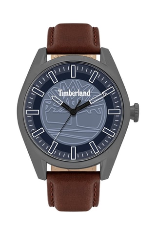 Reloj de cuarzo de piel Ashfield - Marrón y gris