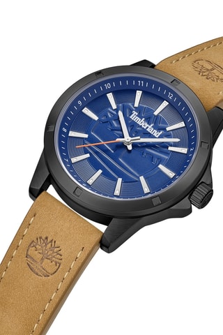 Reloj de cuarzo de piel - Beige y negro