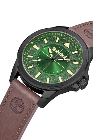 Reloj de cuarzo de piel - Marrón y negro