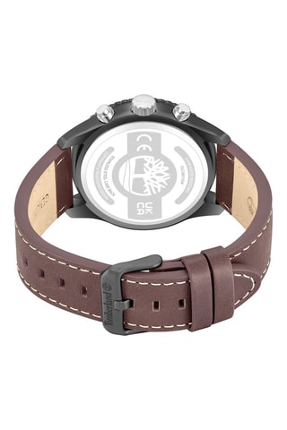 Reloj de piel - Cronógrafo - Marrón y negro