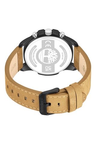 Reloj de piel - Cronógrafo - Beige y negro