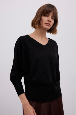 Camisola oversize - Preto