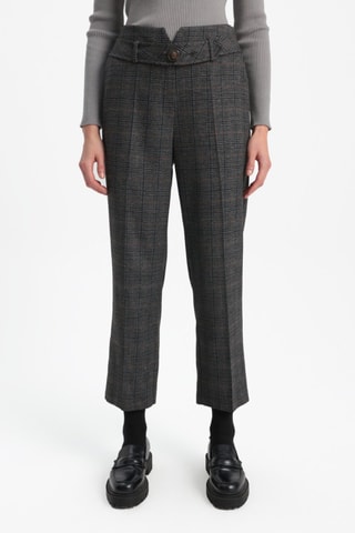 Calças corte cenoura - Antracite