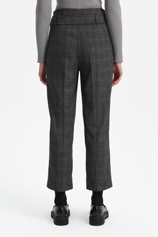 Calças corte cenoura - Antracite