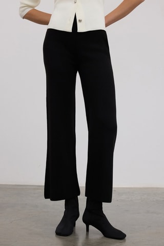 Calças wide legs - Preto