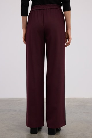 Calças wide legs - Bordô
