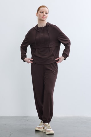 Calças de treino - Castanho