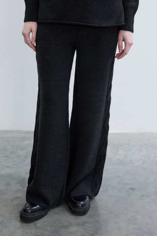 Calças wide legs - Preto