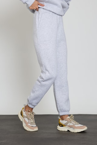 Calças de treino - Cinzento-claro mesclado