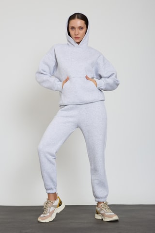 Calças de treino - Cinzento-claro mesclado