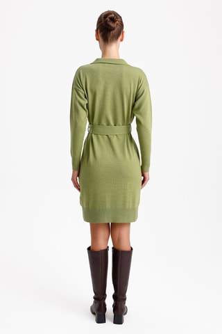 Vestido direito - Verde-claro