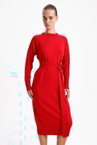 Vestido midi - Vermelho