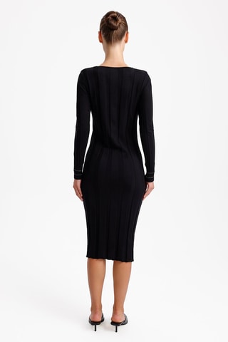 Vestido justo - Preto