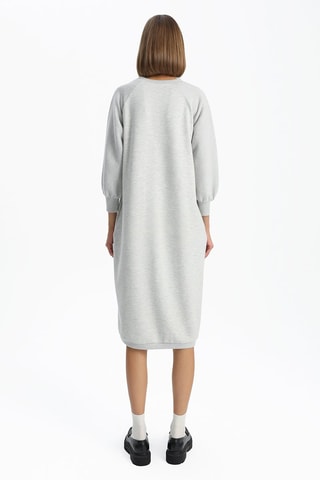 Vestido-camisola - Cinzento