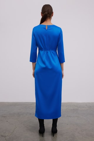 Vestido comprido - Azul-vivo