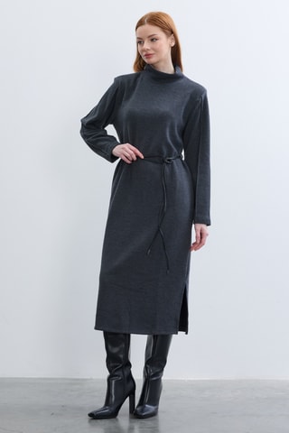 Vestido midi - Antracite