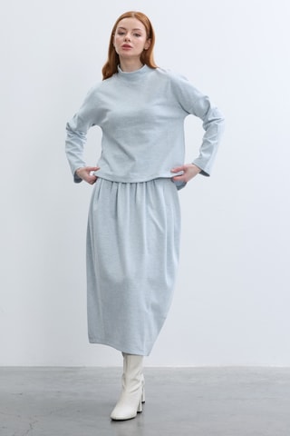 Blusa - Azul-claro mesclado