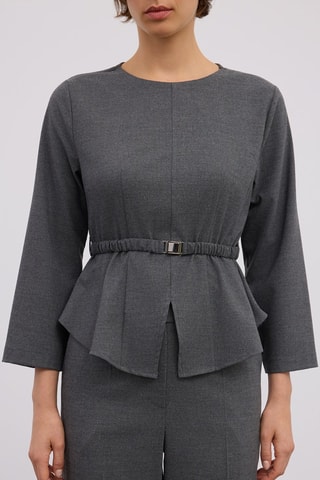 Blusa - Cinzento-escuro