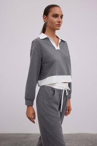 Blusa - Cinzento-escuro