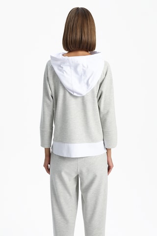 Sweat com capuz - Cinzento