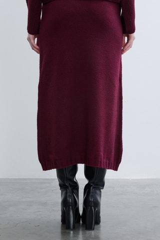 Saia midi - Bordô