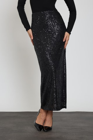 Saia comprida - Preto