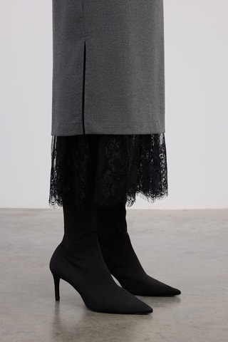 Saia comprida - Cinzento