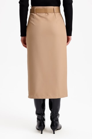 Saia midi - Bege