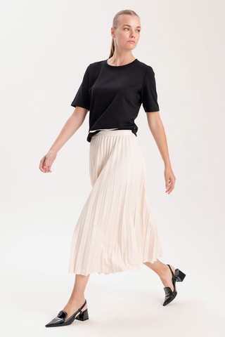 Saia plissada - Cru