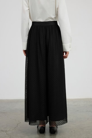 Saia comprida de cintura alta - Preto