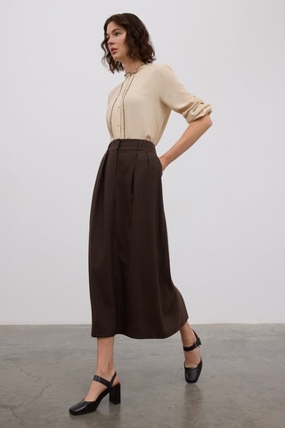 Saia comprida - Castanho