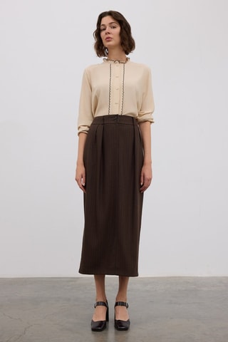 Saia comprida - Castanho