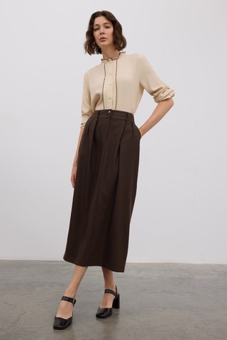 Saia comprida - Castanho