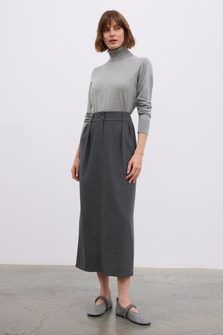 Saia comprida - Cinzento-escuro